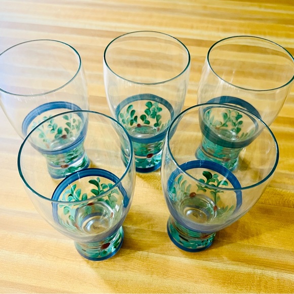 Gail Pittman Other - Gail Pittman Annabella Drinking Glasses Set of Five EUC